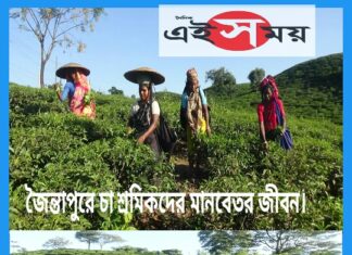 জৈন্তাপুরে চা শ্রমিকদের মানবেতর জীবন।